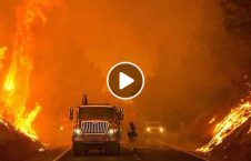 ویدیو/ پیشرفت آتش سوزی در کالیفورنیا