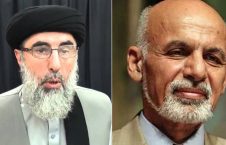 حکمتیار اشرف غنی 226x145 - پاسخ منفی رهبر حزب اسلامی به پیشنهاد رییس جمهور برای جنگ با طالبان