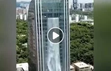 ویدیو/ مرتفع‌ترین آبشار تصنعی جهان