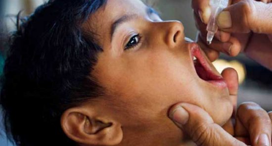 پولیو 1 550x295 - تاکید ادارۀ یونیسیف بر تطبیق همه‌گانی واکسین پولیو در افغانستان