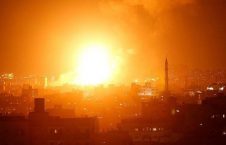 بمباردمان 3 226x145 - تصاویر/ تجاوز طیارات جنگی اسراییل به نوار غزه