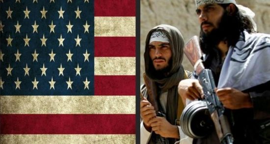 طالبان امریکا 550x295 - آغاز دور هفتم مذاکرات صلح امریکا با طالبان در قطر زیر حملات گسترده طالبان در سراسر کشور