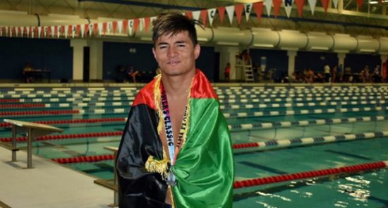 درخشش شناگر معلول افغان در روز نخست مسابقات شنا در امریکا