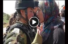 ویدیو/ دفاع شجاعانه یک مادر فلسطینی از فرزندش