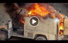 ویدیو/ لحظه انهدام یک موتر زرهی توسط طالبان