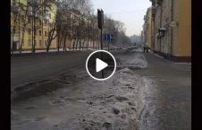 ویدیو/ بارش برف سیاه در روسیه
