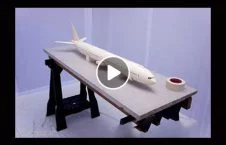 ویدیو/ جوانی که توانست با کاغذ طیاره بسازد!