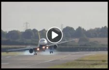 ویدیو/ طوفان شدید طیاره را به لرزه انداخت
