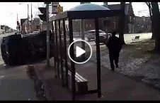ویدیو/ عکس العمل جالب یک راننده هنگام وقوع تصادف