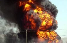 انفجار یک انبار سلاح و مهمات عربستان در اطراف جیزان