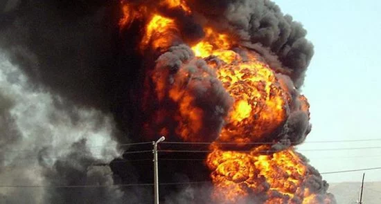 انفجار یک انبار سلاح و مهمات عربستان در اطراف جیزان