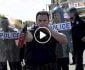 ویدیو/ اشتباه عجیب پولیس بلغاریا هنگام برگزاری تظاهرات