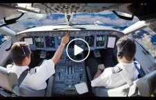 ویدیویی جذاب از لحظات پرواز طیاره