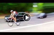 ویدیو/ رفتار عجیب راننده دیوانه با بایسکل سوار در سرک