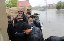 تصاویر/ بازدید رییس جمهور از محلات آسیب دیده سیلاب ها در کابل