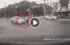 ویدیو/ تصادف مرگبار موترسایکل سوار هنگام عبور از سرک
