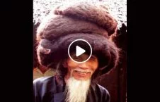 ویدیو/ موهای بلند پیرمرد چینایی خبرساز شد