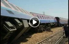 ویدیو/ واژگونی وحشتناک قطار باری در امریکا