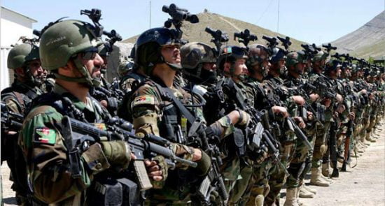 قوای مسلح افغان 550x295 - واکنش وزارت امور داخله به تحریم قوای مسلح افغانستان توسط امریکا
