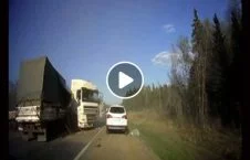 ویدیو/ تصادف مرگبار موترهای سنگین در روسیه