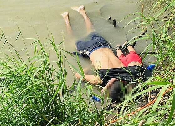 مهاجر جسد 3 - مرگ دردناک پدر و دختر مهاجر در سرحدات امریکا + عکس(18+)