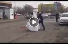 ویدیو جنجالی دعوای عروس داماد سرک 226x145 - ویدیویی جنجالی از دعوای عروس و داماد در سرک