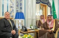 تصاویر/ دیدار وزیر امور خارجه امریکا با پادشاه عربستان