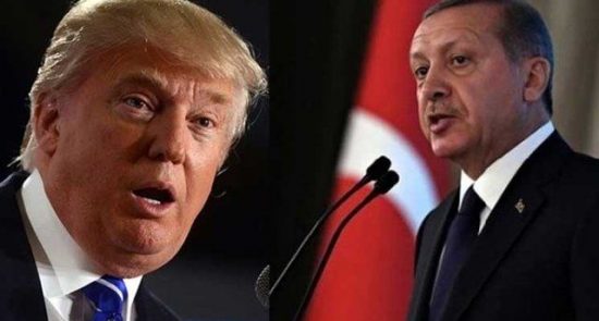 اردوغان ترمپ 550x295 - پیام تهدید آمیز اردوغان برای ترمپ