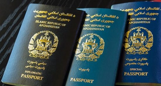 پاسپورت 550x295 - جایگاه افغانستان در رتبه بندی پاسپورت های دنیا