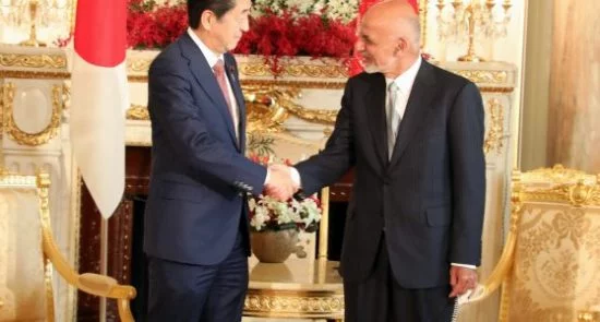 دیدار رییس جمهور غنی با صدراعظم جاپان