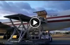ویدیو/ اولین پرواز اموال صادراتی از دهلیز هوایی کابل – باکو