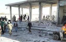 تصاویر/ انفجار یک موتر بم گذاری شده در شهر تل ابیض سوریه