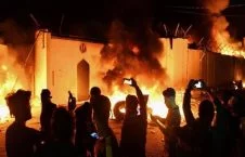 قونسلگری ایران در شهر نجف به آتش کشیده شد