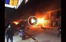 ویدیو/ لحظه به آتش کشیدن قونسلگری ایران در نجف