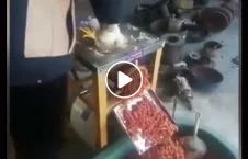 ویدیو/ روش عجیب مرد چینایی برای تهیه گوشت مرغ