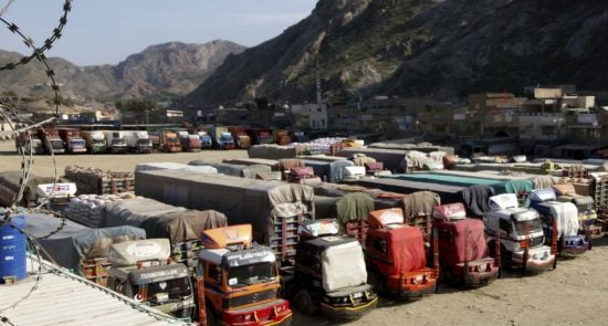 صادرات 550x295 - کاهش ۶۴ ملیون دالری صادارت پاکستان به افغانستان