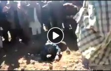 ویدیو/ سنگسار یک زن در محکمه صحرایی طالبان (18+)