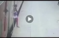 ویدیو/ لحظه قطع شدن پای یک زن در ایستگاه قطار هند