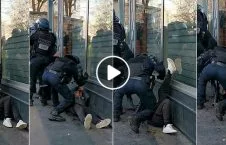 ویدیوی جنجالی لت و کوب وحشیانه معترضین توسط پولیس فرانسه