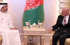 دیدار رییس جمهور غنی با وزیر خارجه امارات متحده عربی