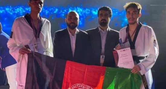 نایب قهرمانی افغانستان در رقابتهای تکواندو در امارات