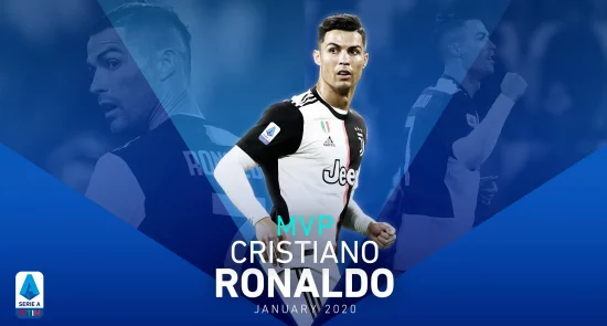 انتخاب کریستیانو رونالدو به حیث بهترین بازیکن ماه لیگ برتر فوتبال ایتالیا