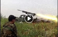 ویدیو/ لحظه حمله راکتی تروریست های سوریه بالای خبرنگاران