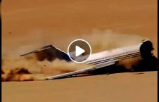 ویدیو سقوط طیاره بیابان 226x145 - ویدیو/ لحظه سقوط طیاره در بیابان