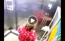 ویدیو/ اقدام عجیب یک زن مشکوک به کرونا در لِفت