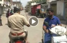 ویدیو/ روش متفاوت پولیس هند در برقراری قرنطینه