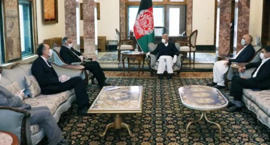 دیدار رییس جمهور غنی با نماینده خاص وزارت خارجه ایران در امور افغانستان