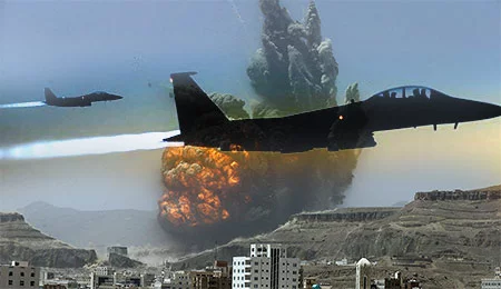 حمله هوایی ایتلاف سعودی بالای یک مرکز قرنطینه در یمن