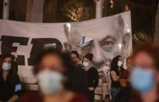 تصاویر/ تظاهرات هزاران نفری علیه بنیامین نتانیاهو