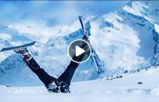 ویدیو نجات دختر اسکی برف 226x145 - ویدیو/ لحظه نجات دختر اسکی باز از زیر برف